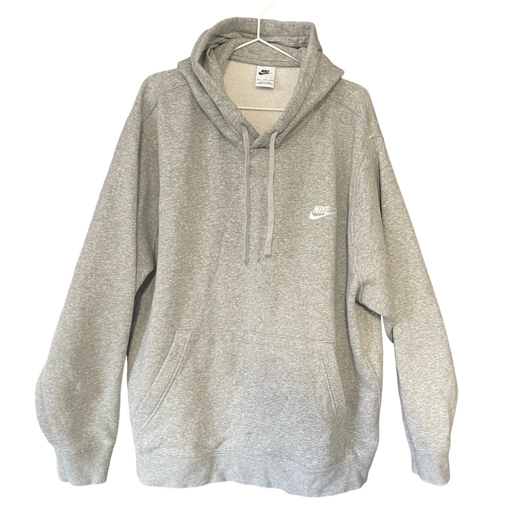 Nike Gray Pullover Hoodie Sweatshirt XXL Casual Streetwear Athletic